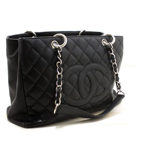 chanel caviar chain tote bag|Chanel Tote Bags .